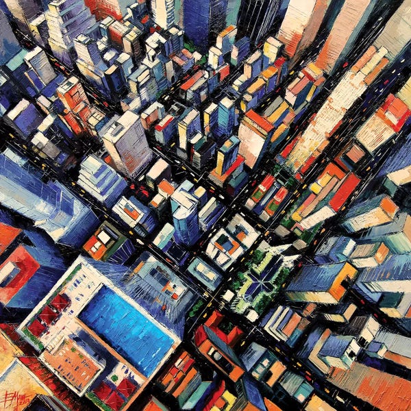 Mona Edulesco: New York Sky View by Mona Edulesco