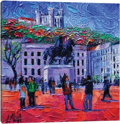 One Tuesday In Lyon Canvas Art Print