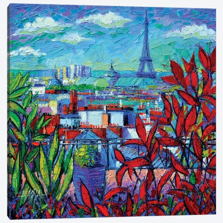 Paris Rooftops Canvas Print #MGE53} by Mona Edulesco Art Print