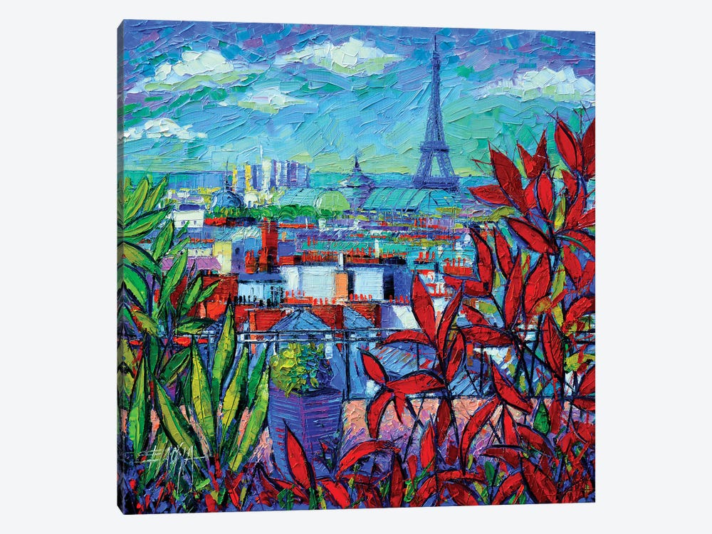 Paris Rooftops by Mona Edulesco 1-piece Canvas Print