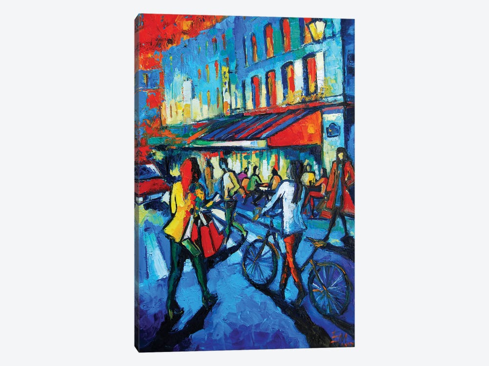 Parisian Cafe by Mona Edulesco 1-piece Canvas Art