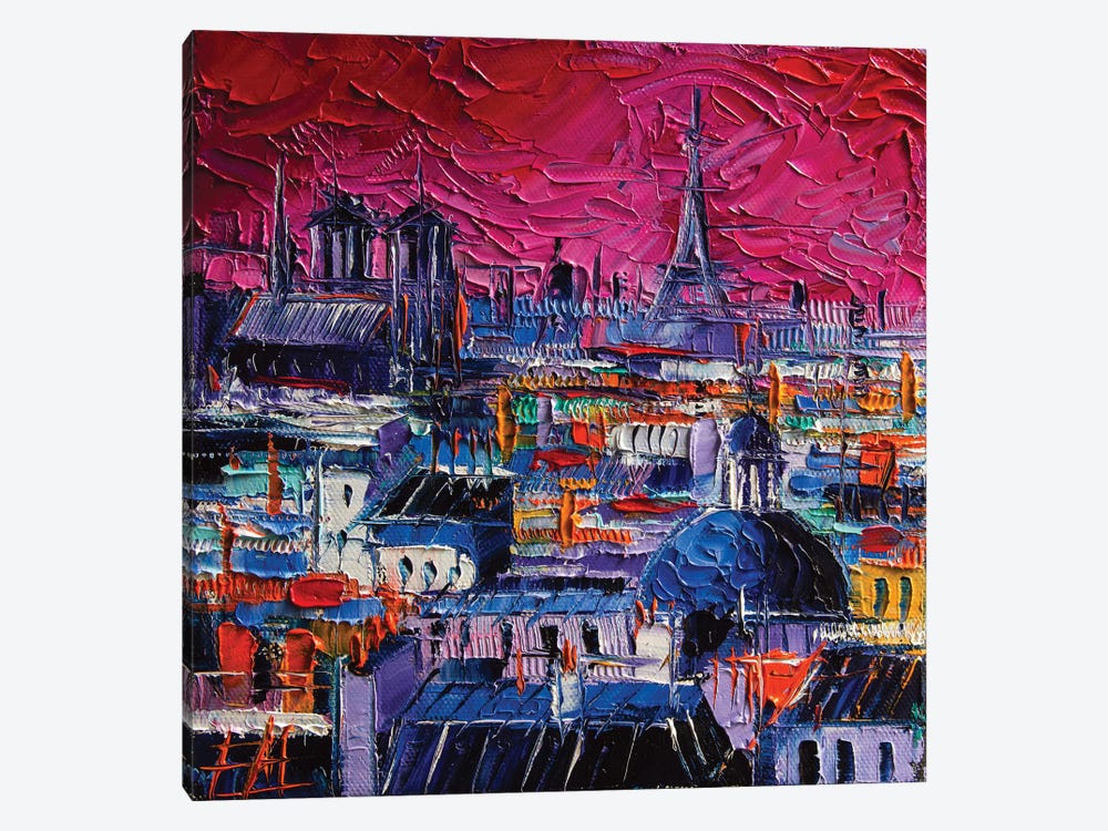 Parisian Roofs by Mona Edulesco 1-piece Art Print