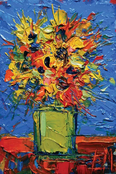 Abstract Miniature Bouquet by Mona Edulesco framed wall art