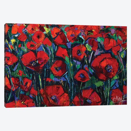 Poppies Symphony Canvas Print #MGE62} by Mona Edulesco Canvas Art