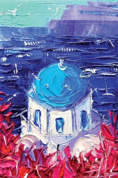 Santorini: Santorini Church Cupola by Mona Edulesco