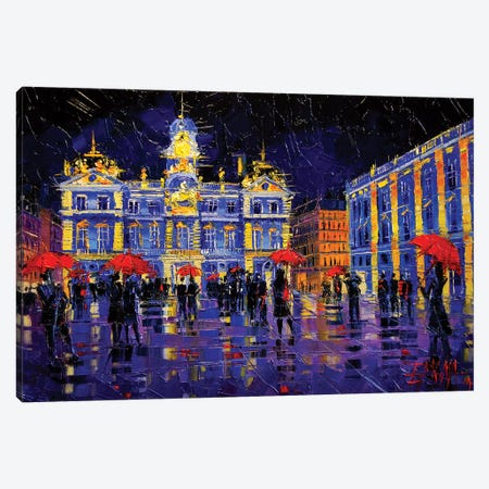 The Festival Of Lights In Lyon France Canvas Print #MGE81} by Mona Edulesco Canvas Artwork