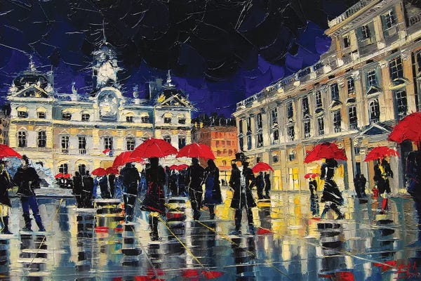 Auvergne-Rhône-Alpes: The Rendezvous Of Terreaux Square In Lyon by Mona Edulesco