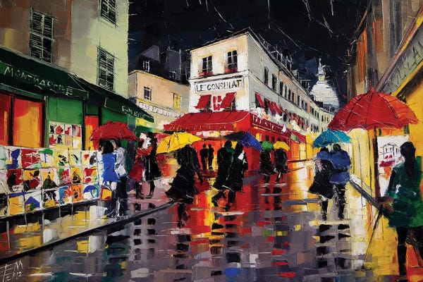 Mona Edulesco: The Umbrellas Of Montmartre by Mona Edulesco