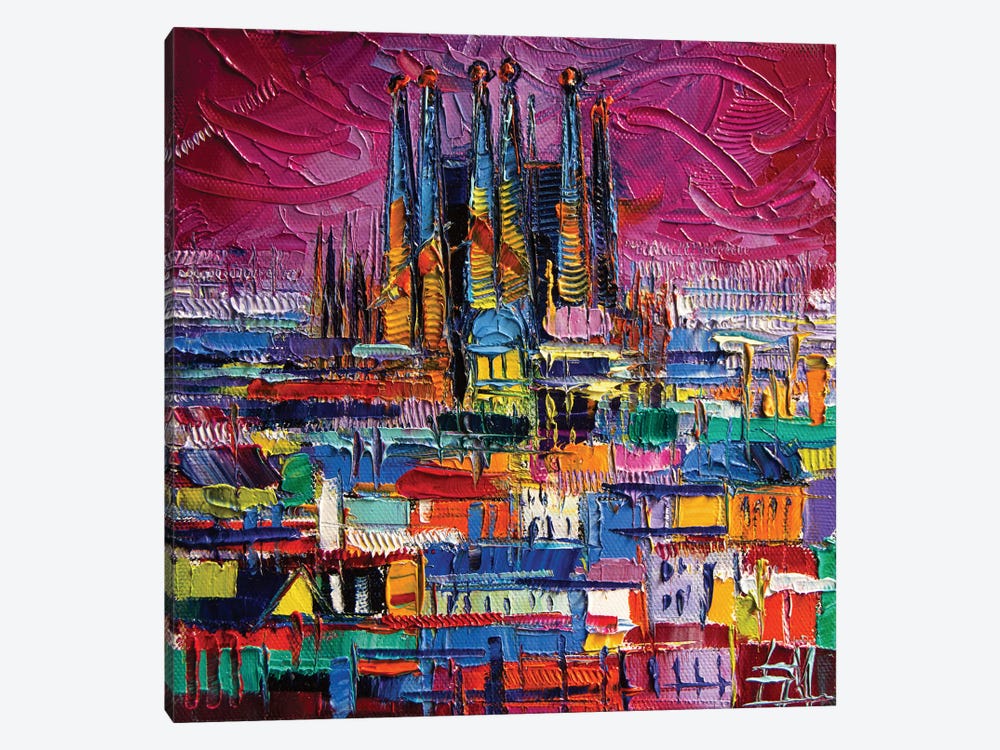 Barcelona Colors by Mona Edulesco 1-piece Canvas Artwork