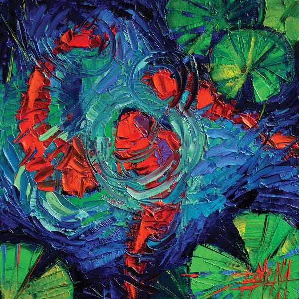 Mona Edulesco: Turquoise Swirls by Mona Edulesco