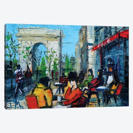 Urban Story - Champs-Élysées Canvas Print #MGE93} by Mona Edulesco Art Print