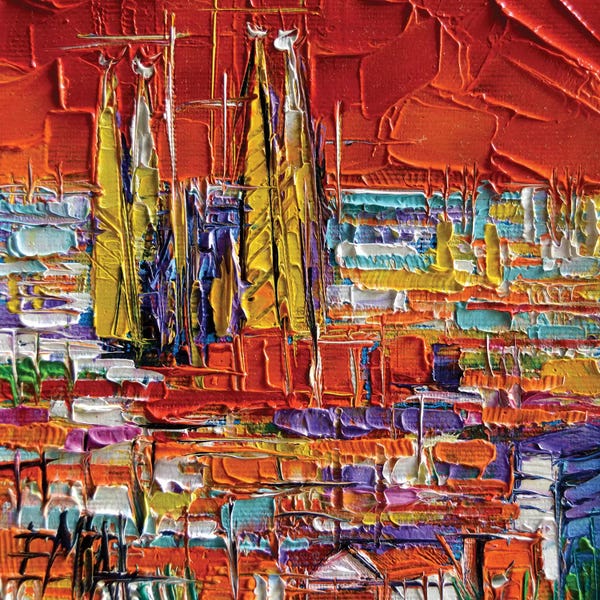 Mona Edulesco: Barcelona View From Park Güell by Mona Edulesco
