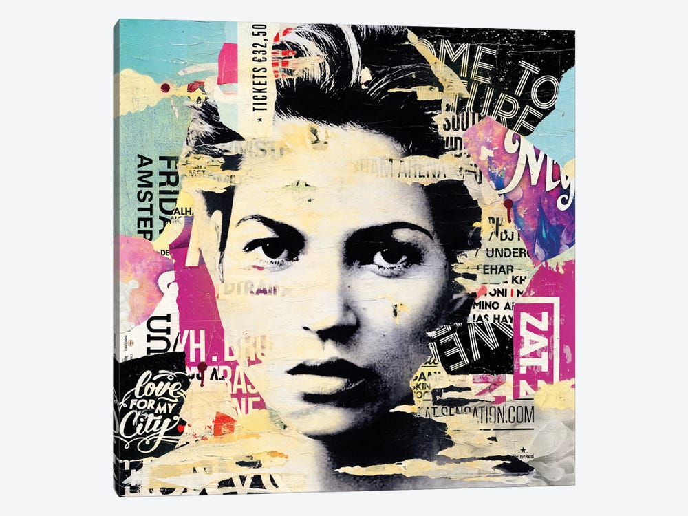 Kate Moss by Michiel Folkers 1-piece Canvas Artwork