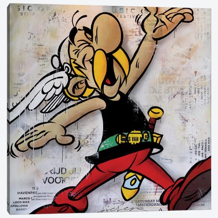 Asterix And Obelix Canvas Print #MGF108} by Michiel Folkers Canvas Artwork