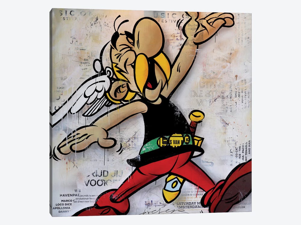 Asterix And Obelix by Michiel Folkers 1-piece Canvas Wall Art