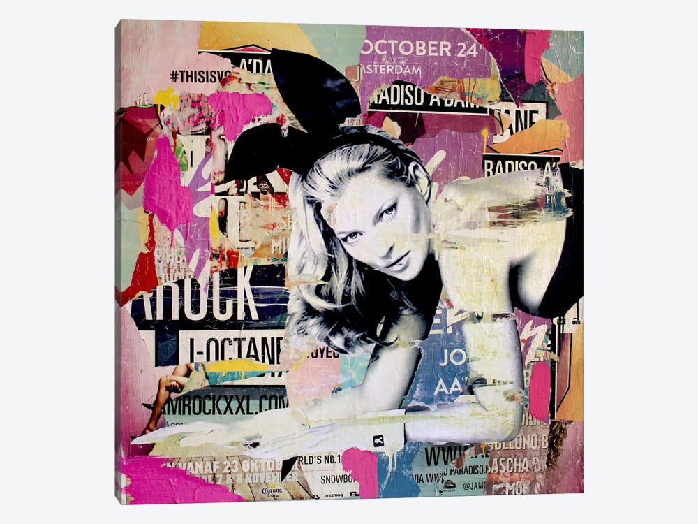 Kate Moss Playin' Bad Bunny by Michiel Folkers 1-piece Art Print