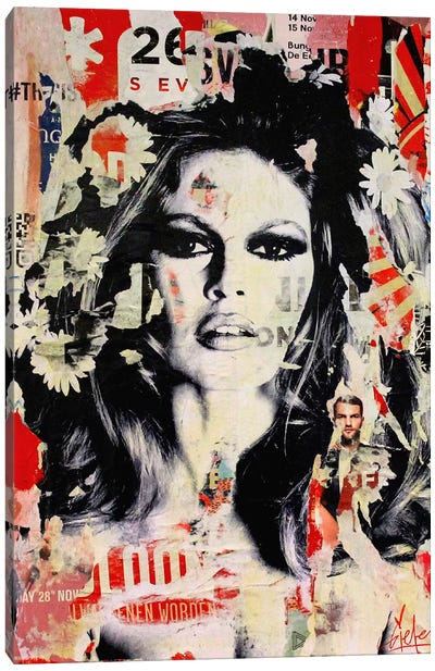 She Is Your Friend I Canvas Art Print - Brigitte Bardot