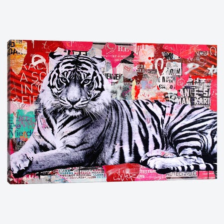 Tigerstyle I Canvas Print #MGF17} by Michiel Folkers Canvas Art Print