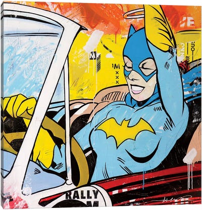Doing Alright Canvas Art Print - Batgirl