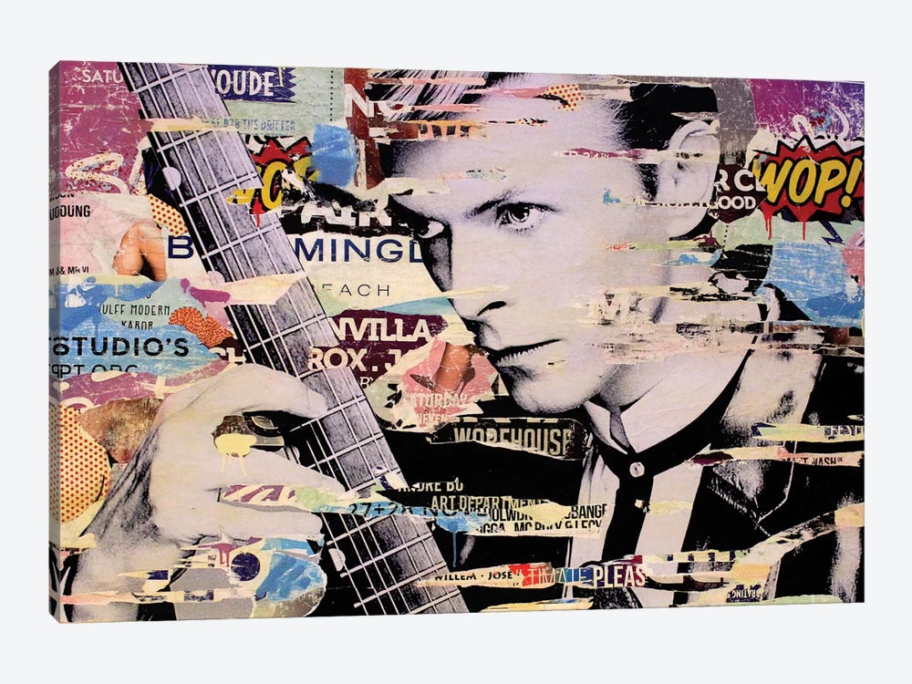 David Bowie by Michiel Folkers 1-piece Canvas Art Print