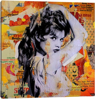 Brigitte Means Business Canvas Art Print - Brigitte Bardot