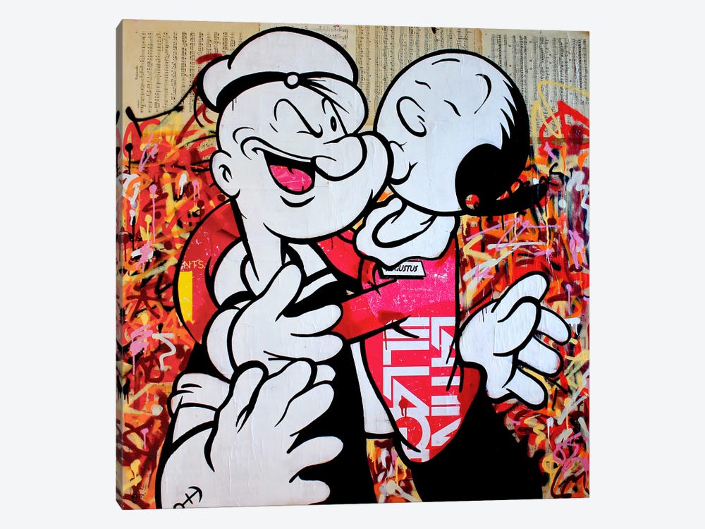 I Love Popeye by Michiel Folkers 1-piece Canvas Art