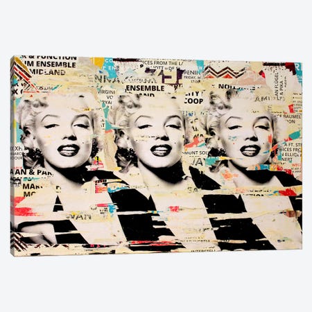 Marilyn, Marilyn, Marilyn Canvas Print #MGF32} by Michiel Folkers Canvas Wall Art