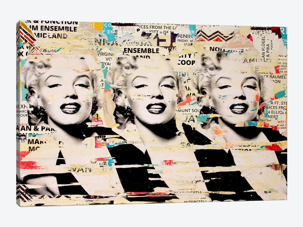 Marilyn, Marilyn, Marilyn by Michiel Folkers 1-piece Canvas Wall Art