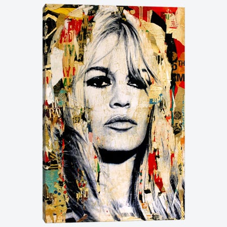 Brigitte Bardot Canvas Print #MGF3} by Michiel Folkers Canvas Art Print