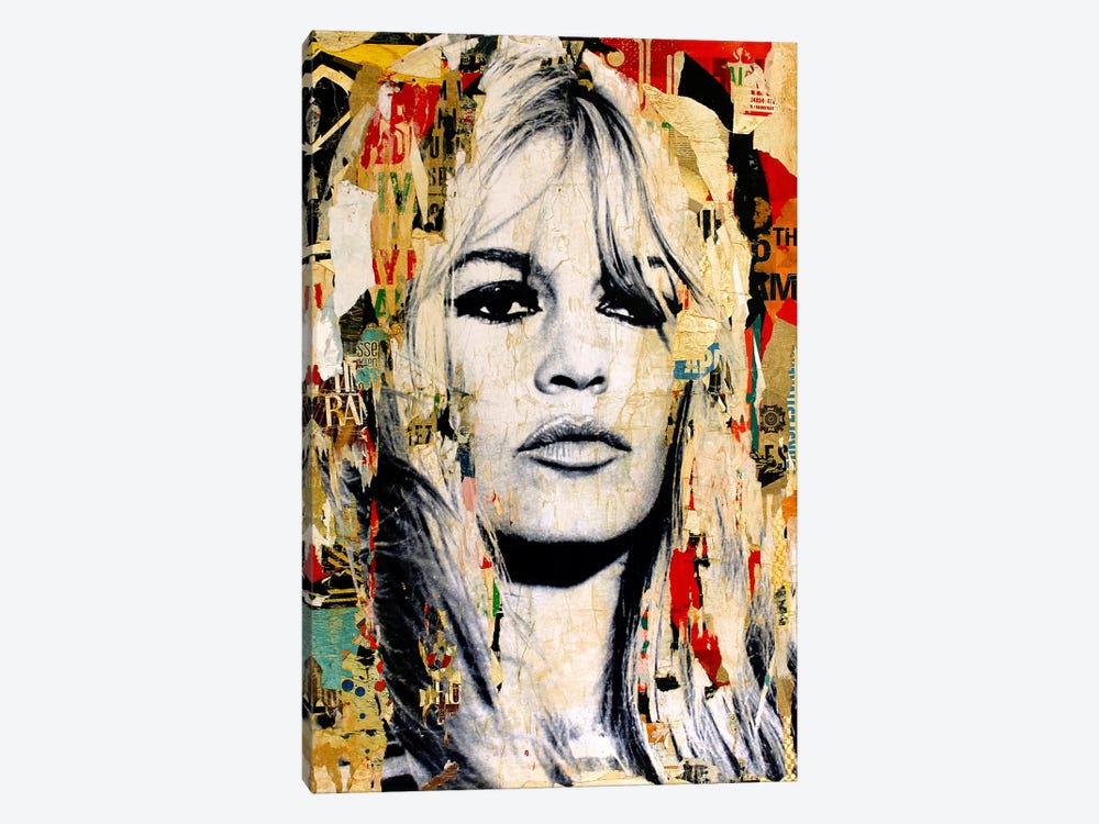 Brigitte Bardot by Michiel Folkers 1-piece Canvas Wall Art