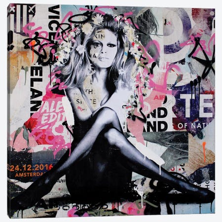 Brigitte Is In St.Tropez Again III Canvas Print #MGF46} by Michiel Folkers Canvas Artwork