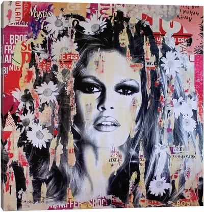 She Is Your Friend IV Canvas Art Print - Brigitte Bardot
