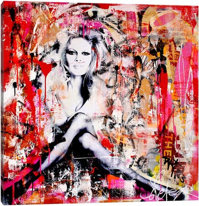 Brigitte Is In St.Tropez Again II Canvas Art Print - Brigitte Bardot