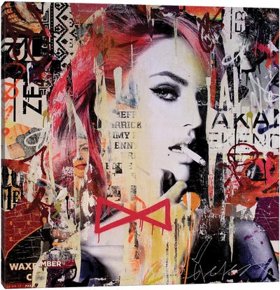 Forever Searching Canvas Art Print - Kate Moss