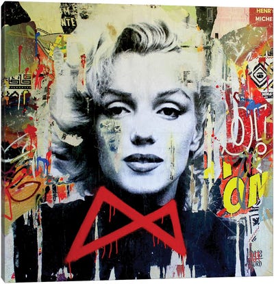 I Defy Gravity Canvas Art Print - Marilyn Monroe