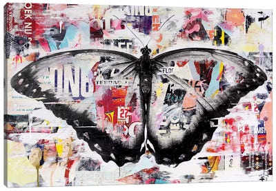 One Day Canvas Art Print - Butterfly Art