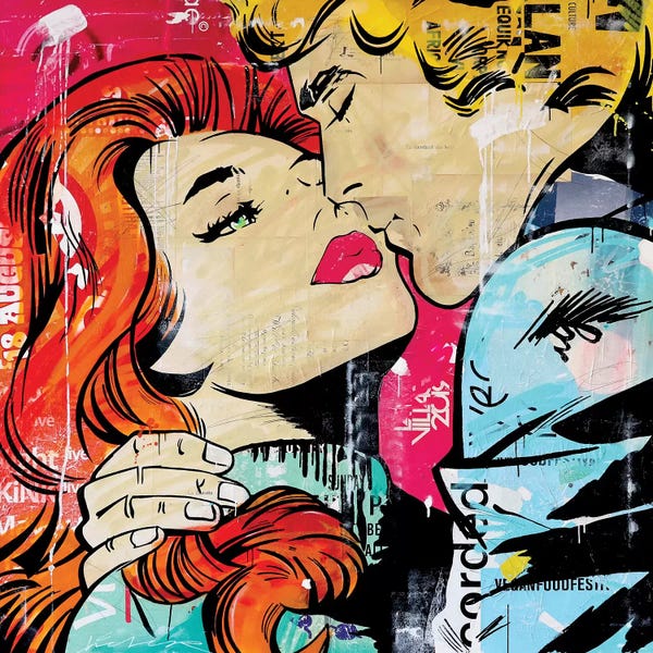 Romantic Bedroom (Couples): Red Love by Michiel Folkers