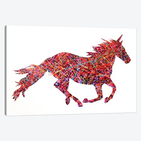 Don't Ride The Unicorn Canvas Print #MGF8} by Michiel Folkers Art Print