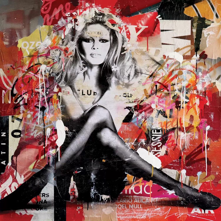 Brigitte Bardot by Michiel Folkers wall art