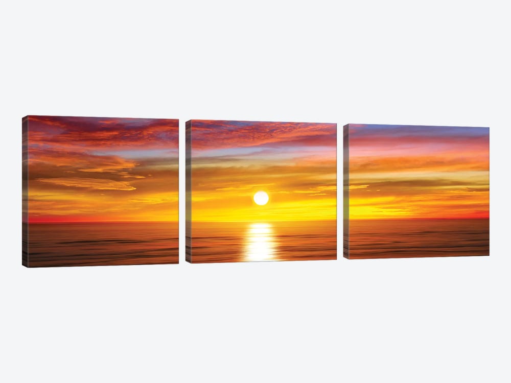 Sunlit Horizon IV by Maggie Olsen 3-piece Canvas Wall Art