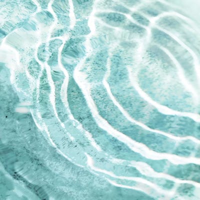 Aqua Ripple Reflection I by Maggie Olsen framed wall art