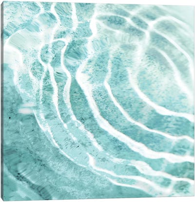 Aqua Ripple Reflection I Canvas Art Print - Water Art