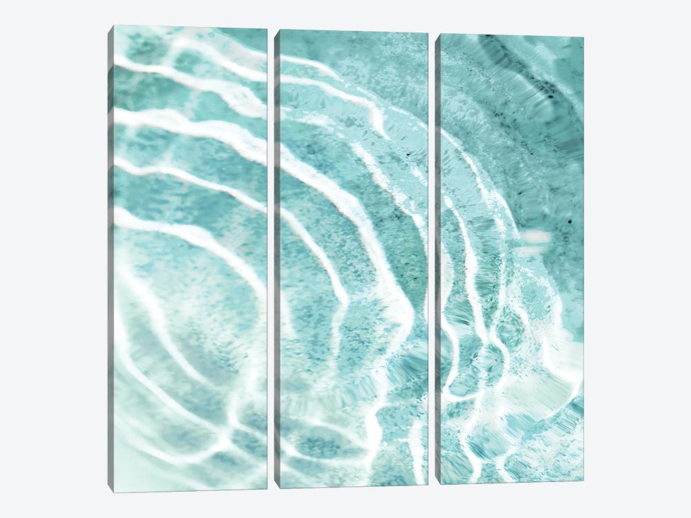 Aqua Ripple Reflection II by Maggie Olsen 3-piece Canvas Print
