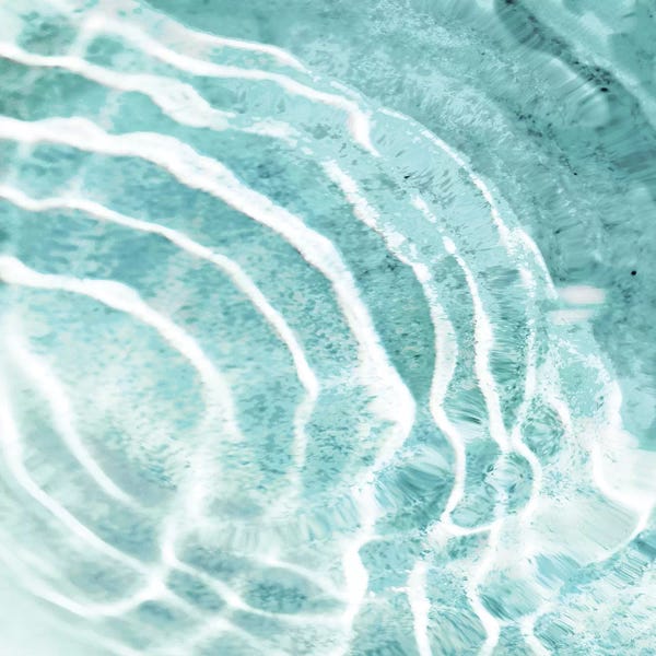 Nature Close-Ups: Aqua Ripple Reflection II by Maggie Olsen