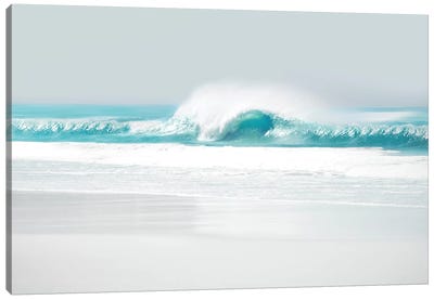 Aqua Wave II Canvas Art Print - Wave Art