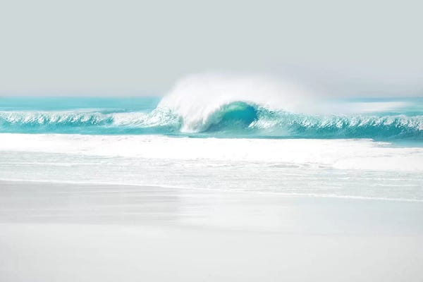 Large Photography - Canvas Prints: Aqua Wave II by Maggie Olsen