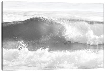 Black & White Wave I Canvas Art Print - Large Art for Bathroom