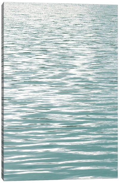 Ocean Current Aqua I Canvas Art Print - Nature Close-Up Art