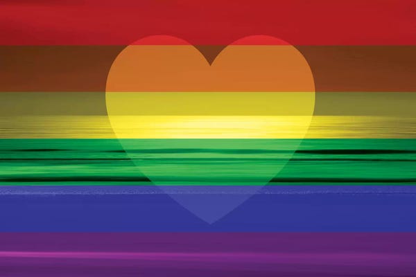 LGBTQ: Heartfelt Sunset by Maggie Olsen