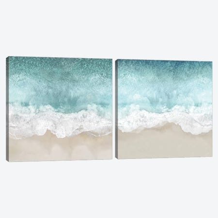 Ocean Waves Diptych Canvas Print Set #MGG2HSET003} by Maggie Olsen Canvas Art
